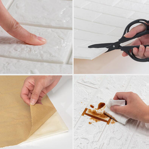 Tấm Nhựa 3d Pe Foam <span class=keywords><strong>Blocks</strong></span> Wallpapers/Tường Phủ - Product Image 3