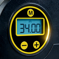 Gonfleur de pneus ABS léger et personnalisable avec manomètre numérique pour l'entretien des voitures compactes et des motos