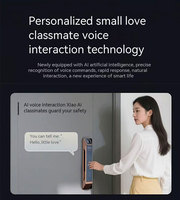 Serrure de porte intelligente avec caméra, reconnaissance faciale 3D et commande vocale, cylindre numérique biométrique Tuya WiFi de classe C pour la maison