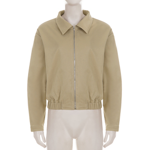 Chaqueta de otoño nueva, informal, a la moda, estilo urbano, con cuello de solapa, cierre de cremallera, manga larga, estilo vintage, elegante y versátil para mujer. - Product Image 6