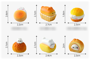 Venta al por mayor niños juegan pastel de hojaldre de resina <span class=keywords><strong>realista</strong></span> pan de piña cafetería comida y bebidas casa de muñecas supermercado decoración en miniatura - Product Image 6