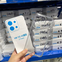 Étui de téléphone transparent en TPU souple à bord carré mince de 1,5 mm d'épaisseur pour Tecno Spark 40 Pro 4G