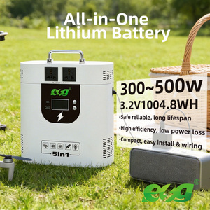 Station d'alimentation portable ESG 300W/500W/1kWh pour extérieur, batterie LiFePO4, charge solaire, contrôle MPPT, sortie onde sinusoïdale pure, démarreur de secours - Product Image 1