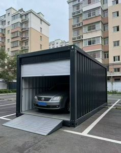 Chambres préfabriquées en conteneurs Maisons modulaires pour garages Porte enroulable - Product Image 2