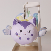 Porte-clés en peluche personnalisé imprimé, pendentif mignon en forme de dessin animé pour sac à dos, décoration suspendue, porte-clés en peluche avec illustration personnalisée