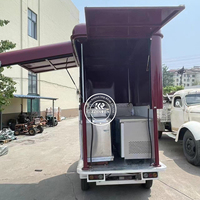 Street Mobile Chariot de restauration rapide à 3 roues Coffee Van Beer Bar APE Tricycle électrique Camion de nourriture à vendre