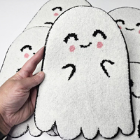 Nouvelles Écussons d'Halloween au Design Original, Lettres BOO Personnalisées, Broderie Chenille Grande Taille, Écussons Auto-adhésifs Thermocollants pour Vêtements