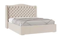 Lit plateforme capitonné moderne de luxe, durable, à montage rapide, design élégant