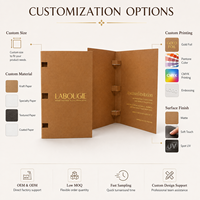 Carte d'échantillons de parfum personnalisée, style livret, pour la découverte de fragrances, avec insert pour flacons de 2ml, 3ml, 5ml