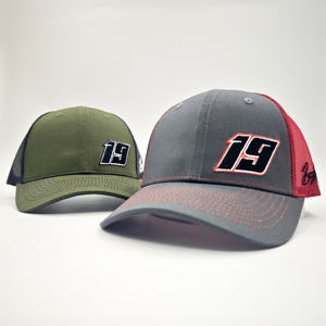 Casquettes Richardson 112 personnalisées en gros, casquette trucker snapback hip-hop à chevrons avec filet - Product Image 4