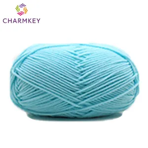 New material 100% acrylic and milk cotton yarn for hand knitting with low price