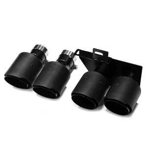 Tubos de Escape SYPES para F10 F11 F18 <span class=keywords><strong>520i</strong></span> 523i 525i 530i, Mejora con Fibra de Carbono, Punta de Escape M Performance, Punta de Silenciador Cuádruple - Product Image 1