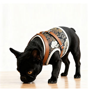 Arnés para Perros con Logotipo Personalizado OEM de Proveedor de Mascotas, Arnés Ajustable de Cuero Premium para Cachorros y Perros Teddy - Product Image 6