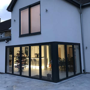 ผลิตประตูบานเลื่อนกระจกอลูมิเนียมคุณภาพสูง แข็งแรง ทนทาน สำหรับภายในบ้าน พร้อมกรอบแคบและบางเฉียบ สำหรับ<span class=keywords><strong>ห้อง</strong></span>นั่งเล่น ขายส่งจากโรงงาน - Product Image 4