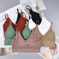 Femmes sans couture respirant sport Fitness soutien-gorge gilet filles Sexy Yoga beauté U dos rembourré Push up soutien-gorge