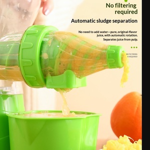 Presse-agrumes manuel à manivelle avec conception de séparation des pulpes pour la préparation de jus frais de fruits et légumes - Product Image 6