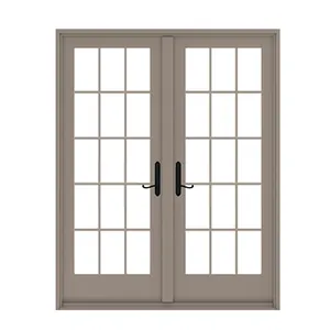 TOMA 2021-puertas francesas de Metal, puerta abatible de aluminio, puerta de entrada francesa, puerta Exterior de acero y vidrio negro, diseño gráfico