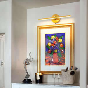 Lámpara de Pared LED Moderna con Marco de Hierro, Luz Blanca Cálida, Interruptor de Cinta Adhesiva, para Decoración de Dormitorio y Baño - Product Image 3