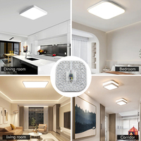 Module d'éclairage LED pour plafond avec carte PCB SMD 2835, 12W, 18W, 24W, 36W et CCT réglable