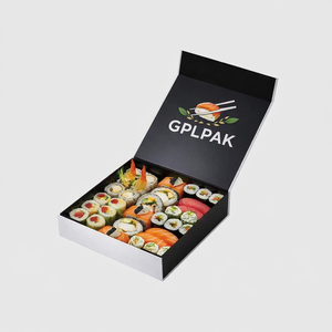กล่องซูชิทรงหนังสือพรีเมียม สำหรับซูชิแบบนำกลับบ้าน ใช้ในงานจัดเลี้ยงและร้านอาหาร เป็นมิตรกับสิ่งแวดล้อม - Product Image 1