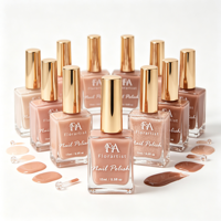 15ml Cat Kuku Warna Nude Alami Tahan Lama, Cat Kuku Warna Nude Natural, Label Pribadi Grosir