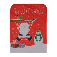 Housses de chaise de salle à manger, décoration intérieure, Noël, plaid écossais, polyester/coton, imprimé métallique, noir et blanc, réutilisables, écologiques