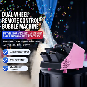 Adjustable Small Power Stage Bubble Machine,Dj Lighting Bubble Effect Machine for Stage Party Christmas - Product Image 4