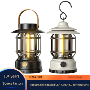 Linterna de Camping Portátil con Luz LED RGB Ajustable, Resistente al Agua, con Carga USB, Estilo Vintage, Fabricada en ABS y PP, Ideal para Escalada, OEM y ODM - Product Image 2