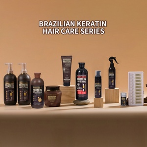 Crème capillaire à la kératine anti-frisottis de qualité professionnelle, formule 2-en-1 réparatrice et lissante pour cheveux abîmés - Product Image 5