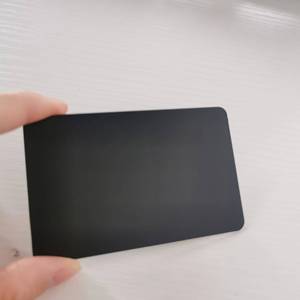 Carte de visite vierge en acier inoxydable ou en métal avec logo, carte de visite en métal vierge - Product Image 1
