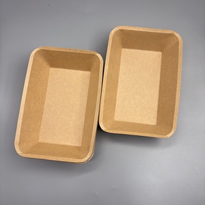 Barquette alimentaire jetable en papier kraft, compatible micro-ondes, compostable, rectangulaire, pour plats chauds à emporter - Product Image 3