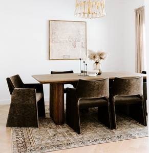 Sedia da Pranzo in Stile Americano con Telaio in Compensato, Schiuma ad <span class=keywords><strong>Alta</strong></span> Densità e Rivestimento in Velluto per Sala da Pranzo - Product Image 4