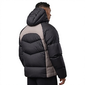 Custom High Quality <b>Cropped</b> Winter Down Men's and Women's Hooded Waterproof <b>Puffer</b> <b>Jacket</b> with Zipper Closure - Product Image 5