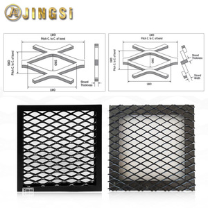 Panneaux en diamant en maille d'aluminium expansée pour garde-corps de salle de sport, écran décoratif, balustrade d'escalier - Product Image 2