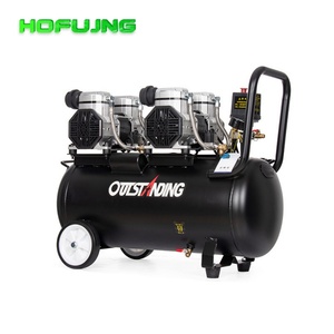 Compresseur d'air portable sans huile ultra silencieux 10L 1100W avec réservoir en acier pour outils pneumatiques - Product Image 2