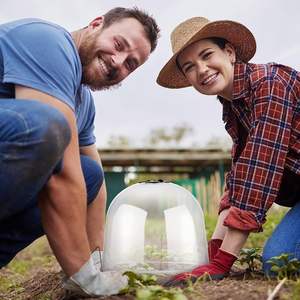 Couvertures de plantes Dôme d'hiver Couvertures en tissu pour plantes <span class=keywords><strong>Protection</strong></span> contre le gel Serre réutilisable en plastique Plantes d'extérieur d'animaux - Product Image 5