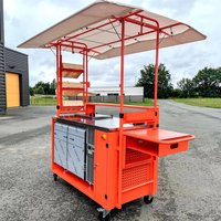 Vente en gros d'usine de brochettes multifonctionnelles camion de nourriture chariot de nourriture mobile voiture de décrochage de nourriture cuite