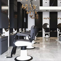 Conception et aménagement intérieur de salon de beauté moderne haut de gamme sur mesure | Meubles de salon de beauté sur mesure tout-en-un, unité de lavage de cheveux pour salon de coiffure