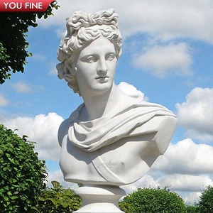 Famoso marmo greco romano scultura Apollo testa busto - Product Image 1