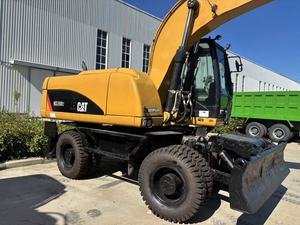 Excavadora de ruedas Caterpillar M320D usada, casi nueva, original de Alemania, 20 toneladas, en buen estado, excavadora de ruedas CAT M320D en venta - Product Image 2