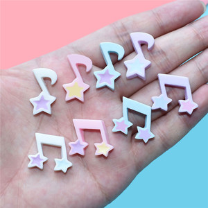 Juguete <span class=keywords><strong>de</strong></span> resina <span class=keywords><strong>de</strong></span> estilo moderno, accesorios <span class=keywords><strong>de</strong></span> vestido rosa musical, notas <span class=keywords><strong>de</strong></span> <span class=keywords><strong>estrellas</strong></span>, artesanía <span class=keywords><strong>de</strong></span> resina - Product Image 4