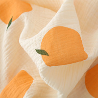Ensemble pyjama d'été respirant en crêpe de coton pur pour femme, style frais, avec cardigan à manches courtes et short en gaze, idéal pour la détente