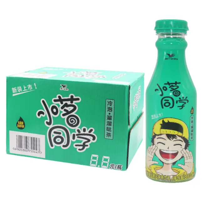 Liuliu sabor de chá verde xiao ming tong xue marca frutas bebida de chá