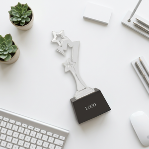 Trofeo Estrella de Alta Calidad, Apariencia Refinada, Fundición a Presión Premium, Acabado de Lujo, Listo para Grabar, Ideal para Promociones - Product Image 1