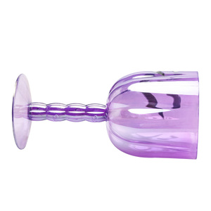 Cheap wholesale halloween purple plastic wine glasses without foot - Product Image 4