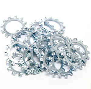 Prezzo all'ingrosso denti <span class=keywords><strong>interni</strong></span> esterni serrato blocco Washe zinco placcato blu zinco zinco bianco blocco rondella - Product Image 3