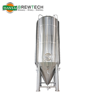 Cuve de Fermentation Conique de 3000L en Acier Inoxydable à Double Paroi avec Chemise Glycolée et Manway Supérieur, Idéale pour la Bière, avec Surface Polie Miroir