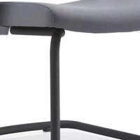 Chaise de bureau ergonomique JOHOOFURNITURE avec base cantilever, cadre gris, fabriquée en Chine, idéale pour les salles de conférence