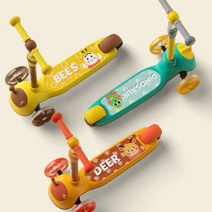 Nouveau modèle de trottinette pliable pour enfants, trottinette à 3 roues, jouet à pousser, trottinette pour bébé, pédale réglable pour enfants, pour une utilisation en extérieur - Product Image 1