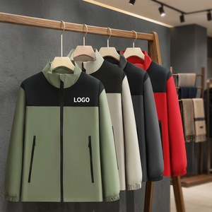 High Quality Wholesale Brand Unisex Autumn Outdoor Windproof Mandarin Collar Zipper Thin Polyester Waterproof Embroidered Custom - Product Image 4